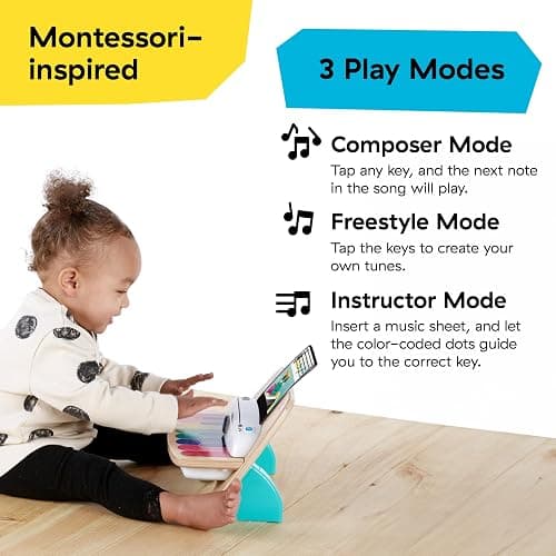 Baby Einstein and Hape Magic Touch Piano Wooden Musical Toddler Toy, Age 6 Months and Up thumbnail 6