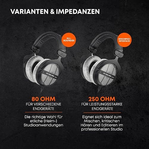 beyerdynamic DT 990 PRO einseitig kabelgebundener Over-Ear-Studiokopfhörer für Mixing, Mastering und Editing mit 80 Ohm. Handmade in Germany thumbnail 7