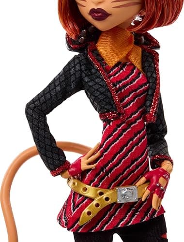 Monster High Boo-riginal Creeproduction Doll, Toralei Collectible Reproduction with Doll Stand, Diary, and Pet Saber-Tooth Tiger Sweet Fangs thumbnail 2