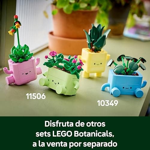 LEGO Botanicals Plantas Bailarinas - Set con 2 Flores Artificiales y Macetas Color Pastel - Plantas de Interior para la Decoración del Dormitorio - Regalo para Niñas de 9+ Años y Adultos - 11506 thumbnail 7