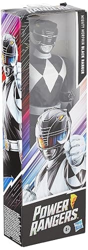 Power Rangers Mighty Morphin Black Ranger 12-Inch Action Figure Toy Inspired by Classic TV Show, with Power Axe Accessory thumbnail 4