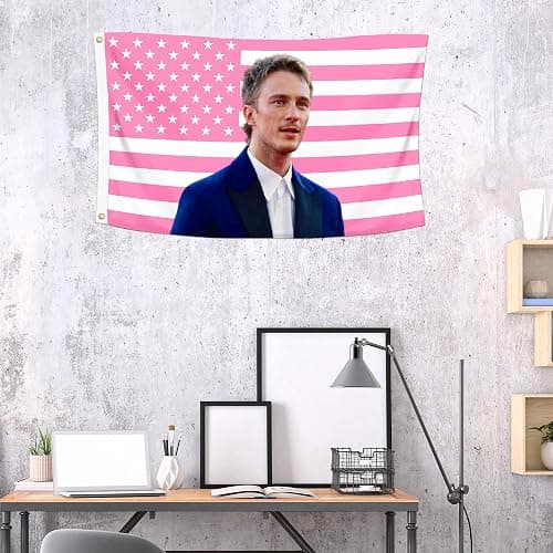 Shmbada Drew Starkey Rafe Cameron 3x5 Foot Decorative Flag with 2 Brass Grommets for Outdoor Indoor, Double Stitched, Wall Hanging Room Decor Tapestry, College Dorm Room Porch Outside Decorations thumbnail 2