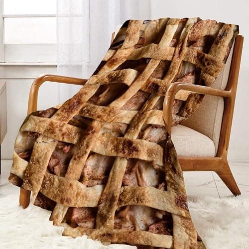 Anydia Apple Pie Blanket Gifts for Lover 40 x 50 Inch for Kid,Apple Pie Fannel Fleece Throw Blanket Super Soft Throws Blanket for Bed Couch Sofa thumbnail 8