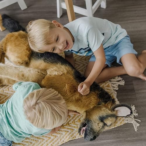Melissa & Doug Giant German Shepherd - Lifelike Stuffed Animal Dog (Over 2 feet Tall) thumbnail 7