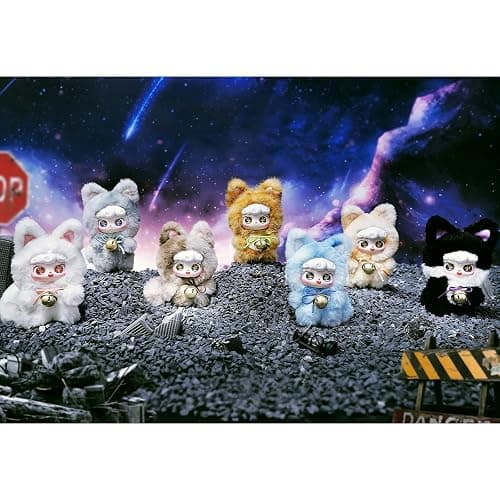 CALEMBOU Plush Blind Box, Cute Meow and Star Wish V2 Series Soft Stuffed Keychain, Kawaii Mystery Vinyl Bag Charms Collectible for Birthday Christmas thumbnail 2