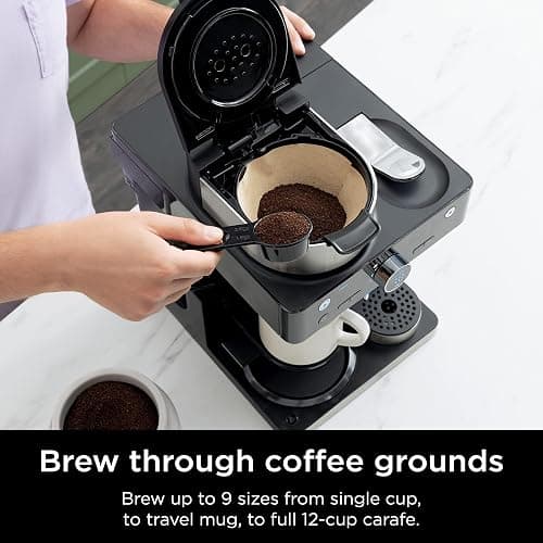 Ninja Espresso & Coffee Maker, Nespresso Capsule Compatible, Black, CFN601 | Barista System, 3 Espresso Brew Styles, Single-Serve Coffee, Built-in Frother, Espresso, Cappuccino & Latte Maker thumbnail 3