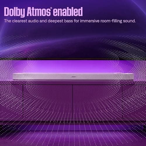 Bose New Lifestyle Ultra Soundbar, Wireless Home Soundbar for TV with Dolby Atmos, Surround Sound, White Smoke thumbnail 2