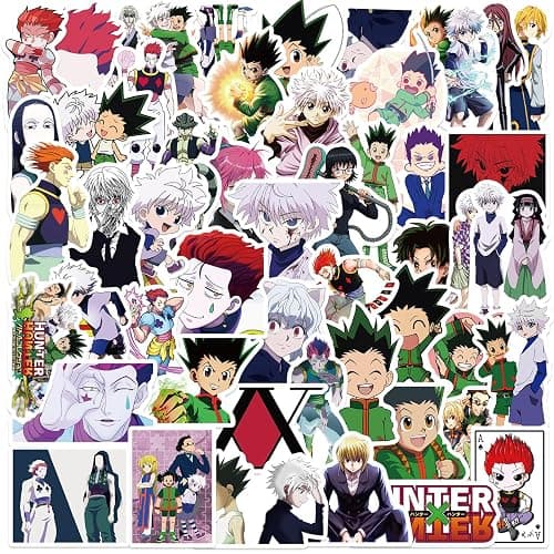50pcs Hunter×Hunter Stickers for Kids, Cool Waterproof Vinyl Decal for Teen Adult Boy Laptop, Travel Case, Phone, Bike, Water Bottle, Guitar, Computer, Skateboard - Image 1
