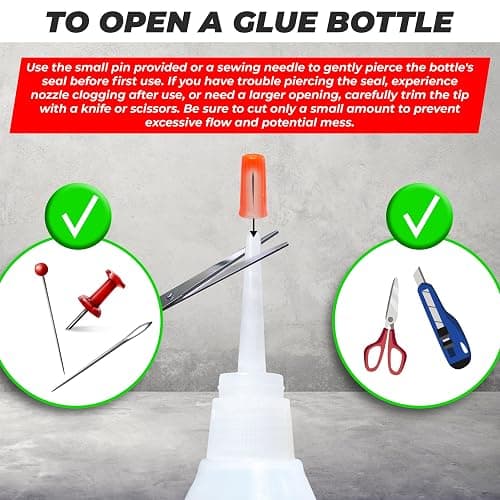 Y'allCanDiy Super Glue for Plastic 2 Pk x .7 Oz (20g) – Cyanoacrylate Based Heavy Duty CA Glue for Legos, Miniatures, PLA, 3D Printing, Toys, ABS, PVC, DIY Kits thumbnail 2