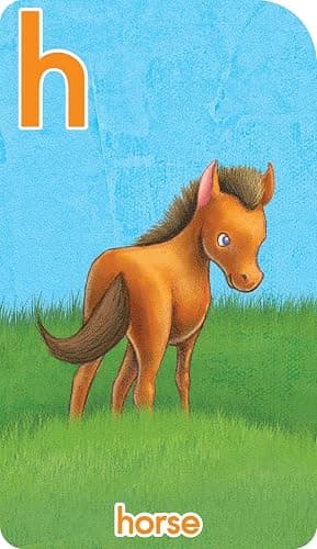 School Zone Go Fish Alphabet Game Cards: Preschool, Kindergarten, 1st Grade, ABC's, Matching, Uppercase and Lowercase Letters, Word-Picture Recognition, Animals, Ages 4+, Packaging May Vary thumbnail 9