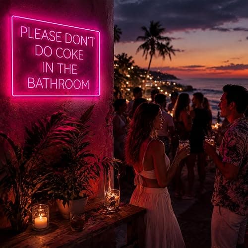 Whfobfe Neon Sign for Wall Decor Led Neon Lights Signs Led Light Signs | Bathroom Neon Sign,Room Decor,Wall Decor,Party,Gift,USB Powered thumbnail 6