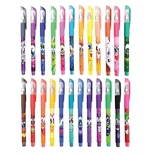Scentos Scented Gel Pens Set – 24 Pack Neon Colors – Fine Tip Pens for Kids & Adults – Fruity Scents – Fun Art Supplies for Drawing, Coloring, Scrapbooking, Journaling & School thumbnail 2