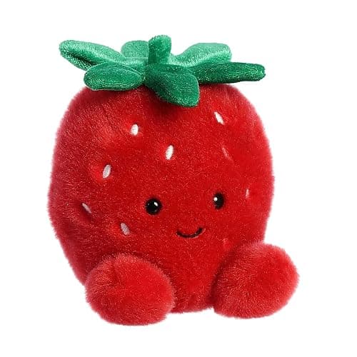 Aurora® Adorable Palm Pals™ Juicy Strawberry™ Stuffed Animal - Fun Collectible Plush for Kids and Adult Collectors - Perfect for Decorating Rooms and Birthday Gifts - Red 4.5 Inches thumbnail 2