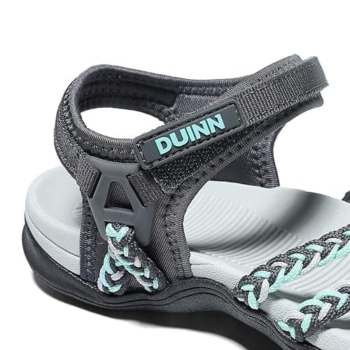 UBFEN Womens Hiking Comfort Sport Sandals Beach Vacation Camping Casual Sport Sandals with Adjustable Straps and Arch Support thumbnail 3