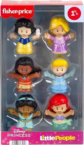 Fisher-Price Little People Toddler Toys Disney Princess Figure Pack, 6 Characters for Preschool Pretend Play Kids Ages 18 Months+ thumbnail 6
