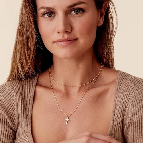 PAVOI 14K Gold Plated Layering Necklaces | Stylish Minimalist Design Pendant Necklaces | Butterfly, Heart, Lock, Evil Eye, Coin, Lightning Bolt, Circle, Cross Pendants for Women thumbnail 4