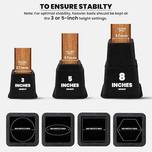 Bed risers thumbnail 3