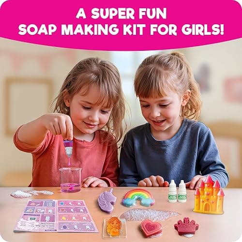 Doctor Jupiter Princess Super Soaps - Soap Making Kit for Kids Ages 4+ | Science Kit for Kids 4-5-6–7-8-12 Year Olds | Birthday Gift Ideas for Girls, Unicorn Toys, Summer Activities thumbnail 2
