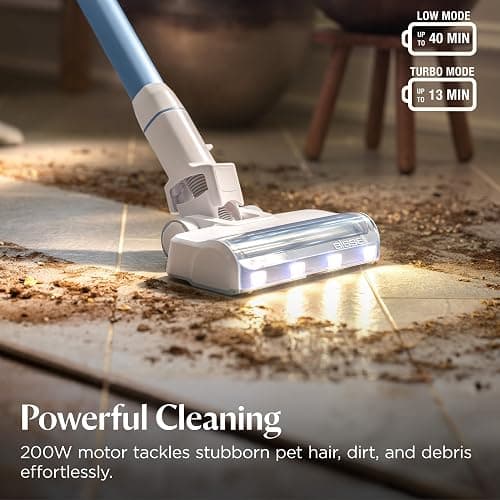 Bissell PowerClean 200W Self-Standing Cordless Vacuum w/Tangle Free Brush Roll, Removeable Battery, Wall Mount, Upholstery Tool & Bright Headlights, 4173 thumbnail 2