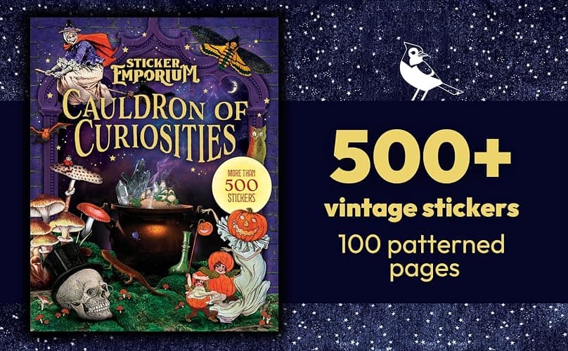 Sticker Emporium Cauldron of Curiosities - 500+ Exquisite Vintage Stickers for Scrapbooking, Journaling, Planners & Calendars and More. Includes 100 scrapbook pages thumbnail 2