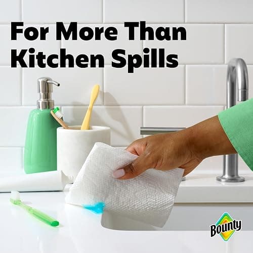Bounty Select-A-Size Paper Towels, White, 2 Triple Rolls = 6 Regular Rolls thumbnail 10