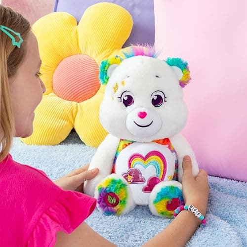 Care Bears 14" True Friend Bear Plushie - Medium Size - Perfect Stuffed Animal Holiday, Birthday Gift, Super Soft and Cuddly – Good for Girls and Boys, Employees, Collectors thumbnail 10