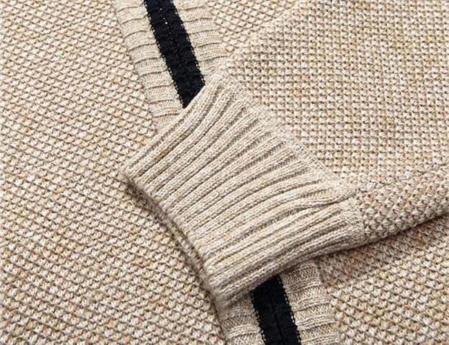 Yeokou Men's Casual Slim Full Zip Thick Knitted Cardigan Sweaters with Pockets thumbnail 6