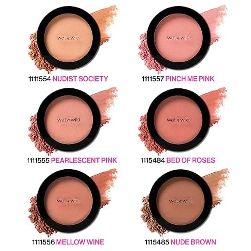 wet n wild Color Icon Blush, Effortless Matte Natural Sheer Glow & Seamless Blend, Luxuriously Infused Smooth Jojoba Oil, Cruelty-Free & Vegan - Pinch Me Pink thumbnail 4