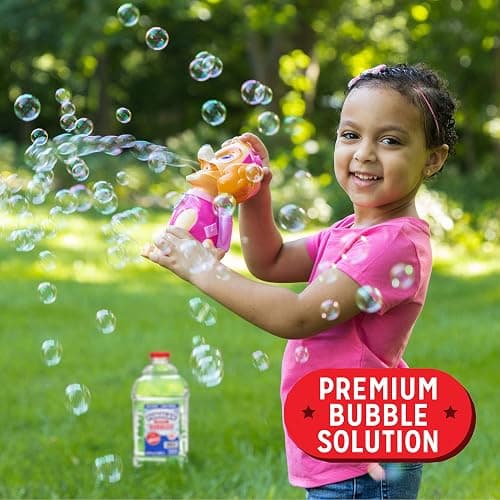 Little Kids Bubbles by Fubbles | Made in The USA | 64oz Non Toxic Bubble Solution | Refill Solution for Bubble Machines and Bubble Toys thumbnail 5