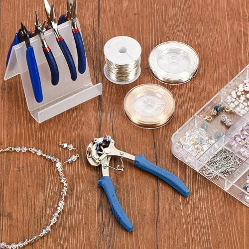 Looper Pliers in One Step for Jewelry Making, 1.5mm-2.25mm-3mm Looping Size, Beading Looper Tool, Wire Looping Pliers for 24-18 Gauge Craft Wire, Patented thumbnail 2