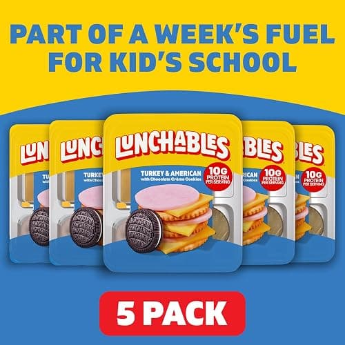 Lunchables Turkey & American with Chocolate Creme Cookies, 5 ct Pack, 3.2 oz Trays thumbnail 7