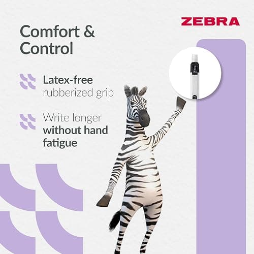 Zebra Pen Z-Grip Mechanical Pencils - Fine Tip Refillable, Retractable Pencil with Eraser and Comfort Grip - 0.5mm, White Barrel, 3 Pack thumbnail 4