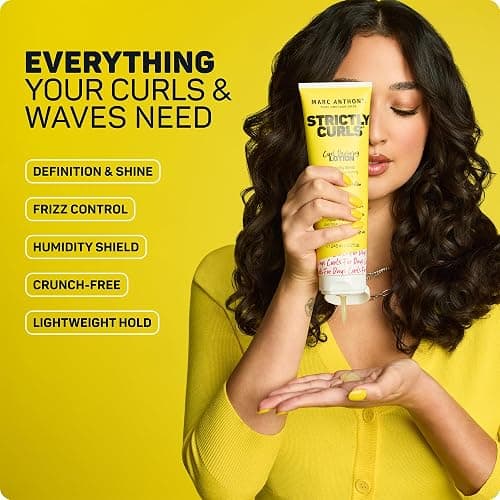 Marc Anthony Strictly Curls Defining Lotion - Light Gel - Curly & Wavy Hair | Frizz Taming Styling Hair Cream-Gel for Long Lasting Curl Definition, Bounce & Shine for Fine to Medium Curls & Waves thumbnail 2