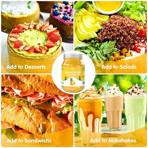 OALSE Sea Moss Gel Mango Pineapple Flavor - Natural Seamoss Gel with 92 Minerals and Vitamins - Non-GMO, Gluten-Free, Vegan - Immune Defense-15 OZ thumbnail 3