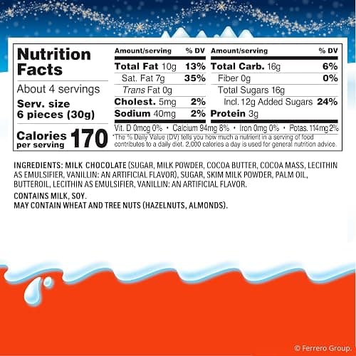 Kinder Chocolate Countdown Advent Calendar, Chocolate Candy, 2025, 2 Pack, Holiday gift for all, 24 Pieces 8.8 oz thumbnail 2