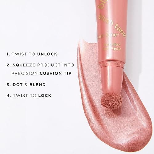 tarte blush tape liquid blush – Buildable Cream Blush Makeup, Lightweight Formula, Blurs appearance for Radiant Cheek Glow, Vegan & Cruelty Free thumbnail 6
