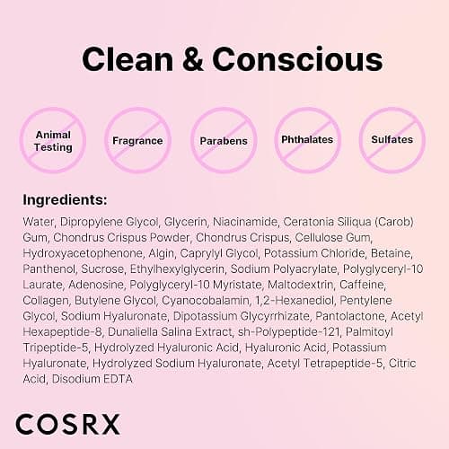 COSRX The Peptide Collagen Lifting Glow Hydrogel Face Masks Skincare 3 EA, Collagen Face Mask, Travel Essentials, Overnight Face Mask, Korean SkinCare thumbnail 8