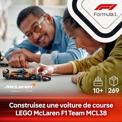 LEGO Speed Champions Voiture F1 McLaren Team MCL38 - Jeu de Construction avec véhicule de Course - Minifigurine Collector de Pilote de Formule 1 - Maquette pour garçons et Filles dès 10 Ans 77251 thumbnail 4