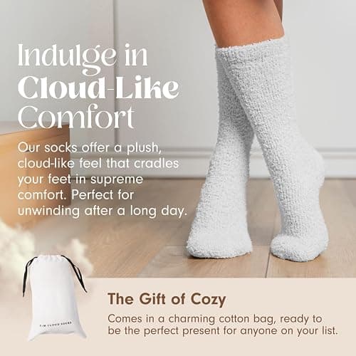 Unboxme Gifts Warm & Cozy Ultra-Luxe Cloud Sock for Women & Men - Super Soft Luxurious Fabric Sleep Socks thumbnail 4