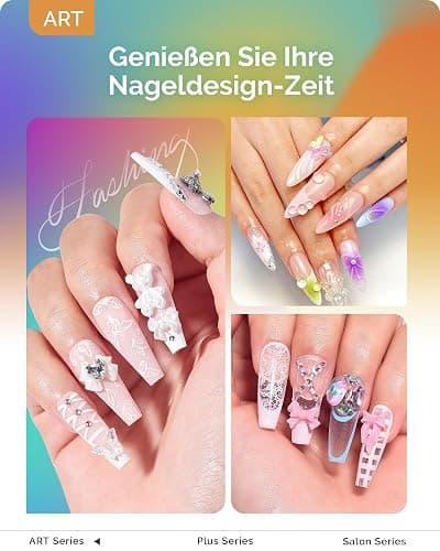 MelodySusie Tragbar UV Lampe mit Ständer für Gelnägel, Mini Wiederaufladbar UV LED Lampe mit LCD-Display, Tragbare Kleine UV Nagellampe mit 2 Timern, Nageltrockner für Alle UV Gel Nagellacke (Weiß) thumbnail 8