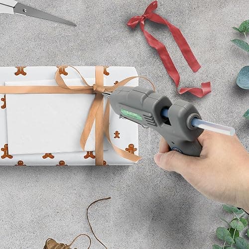 SHJADE Hot Glue Gun with 30 Glue Sticks, 20W Mini Hot Melt Gun Kit(Grey) | Fast Preheating, Ideal for School Crafts, DIY Arts, and Quick Home Repairs, Compact, Suitable for 0.27" Glue Sticks thumbnail 8