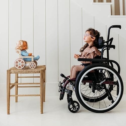 Miniland Doll Stroller, Inclusion Set, Made with ECO Wood Materials, Up to Dolls 38cm | Weelchair thumbnail 2