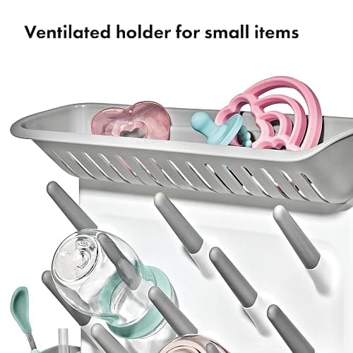 OXO Tot Expandable Drying Rack – Space-Saving Drying Rack | Newborn and Baby Essentials | Breastfeeding Essentials | Dry Baby Bottles | Save Space in Kitchen thumbnail 6