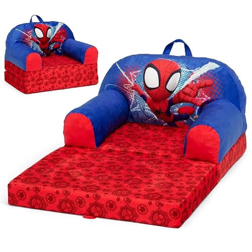 Delta Children - Spidey and His Amazing Friends Cozee Buddy Flip-Out Kids Chair, Red - Image 1