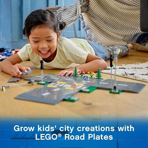 LEGO City Road Plates 60304 - Building Toy Set, Featuring Traffic Lights, Trees, Glow in The Dark Bricks, Combine City Series Sets, Great Gift for Kids, Boys, and Girls Ages 5+ thumbnail 2