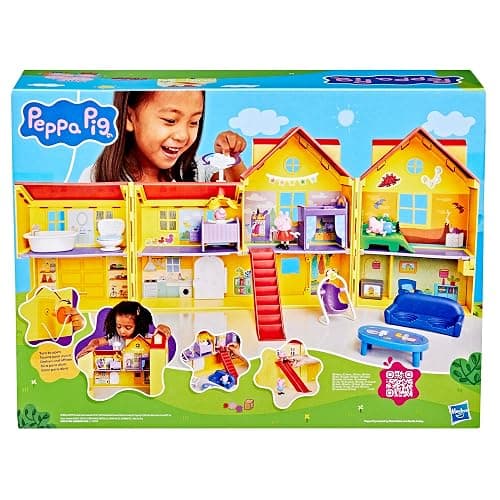 PEPPA PIG Peppa's Big Family House Playset with 3 Figures, 11 Accessories, 2025 Version with Baby Evie, Preschool Toys for Girls and Boys 3 and Up thumbnail 3