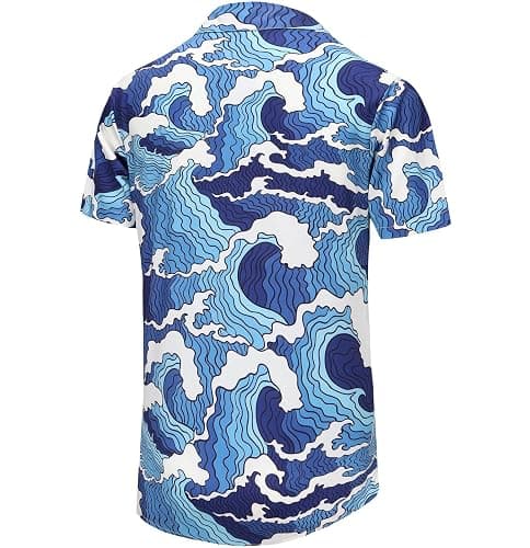 KYKU Funky Hawaiian Shirt for Men Palm Beach Shirts Tropical Vacation Clothes thumbnail 5