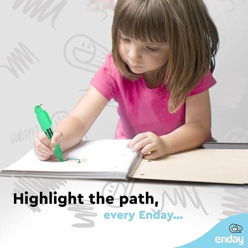 Emraw Mini Fluorescent Highlighter with Cap Clip. Smooth Glide Solid Gel Student Study Kit Assorted Colors, (12 Pack) thumbnail 6