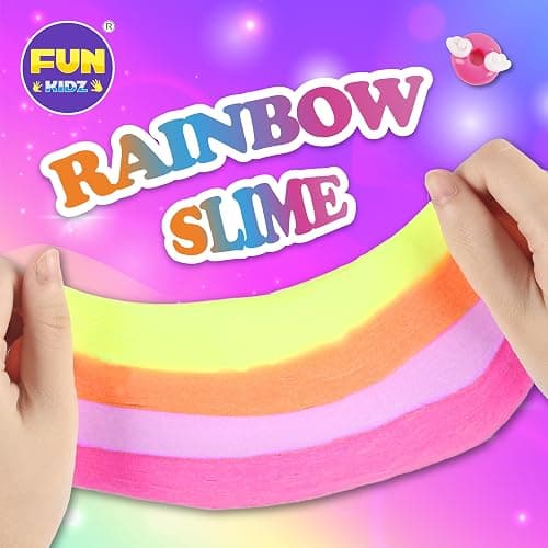 1:1 Buttery Glue Slime Kit for Kids Ages 8-12, FunKidz Ice Cream Slime Making Kits for Girls Toys Includes 19 Pieces Supplies to Make Butter Slime Activity Party Gifts thumbnail 8