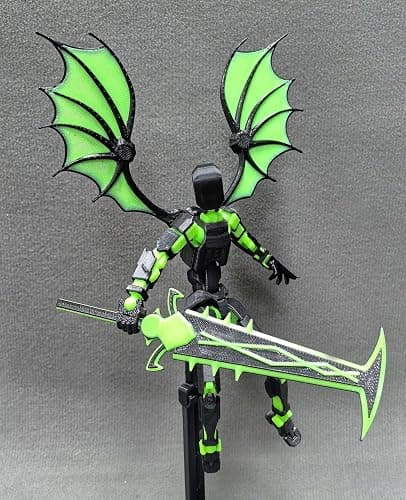 T13 Action Figure Set - Titan 13 Robot, Dummy 13, 3D Printed Lucky 13 for Collectors Desktop Decorations (Assembly Completed) thumbnail 4